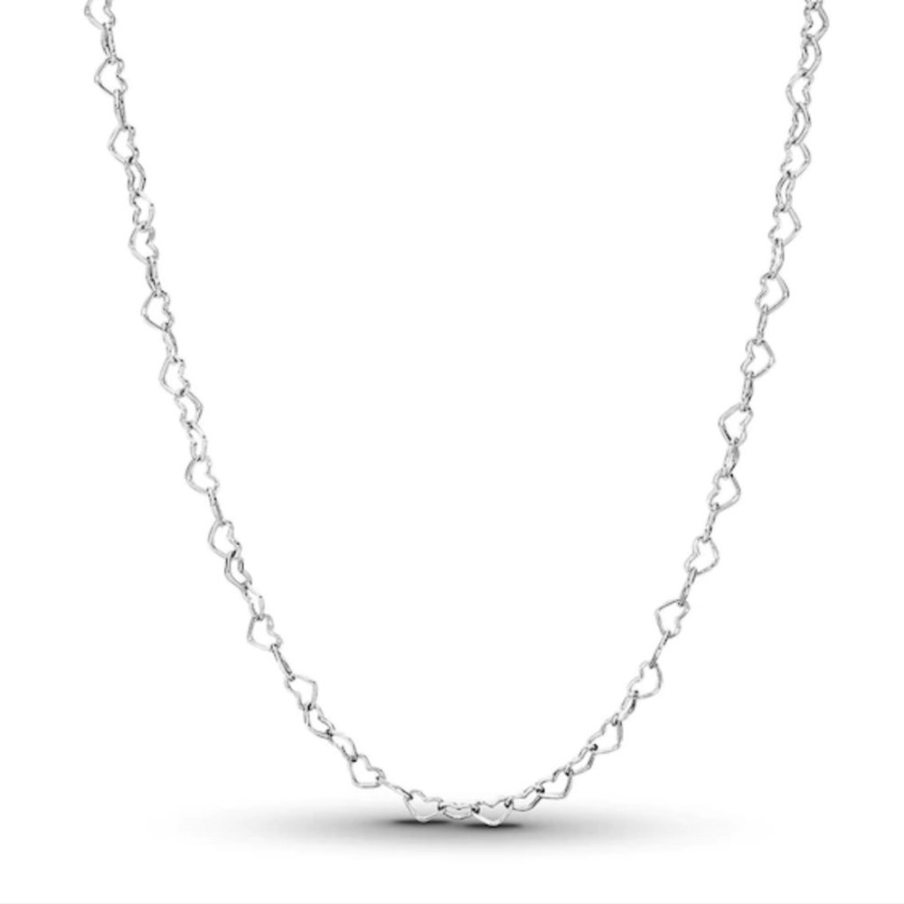 Pandora 23.6" Joined Hearts Sterling Necklace
